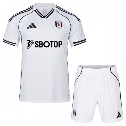 Officiële Voetbalshirt + Korte Broek Fulham FC Thuis 2025-26 - Kids Officiële Voetbalshirt + Korte Broek Fulham FC Thuis 2025-26 - Kids